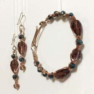 Mixed Crystals Copper Wire Wrap Set
